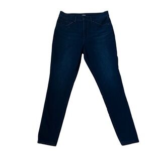 Express Skinny High Rise Dark Indigo Denim Jeans Womens Size 8R